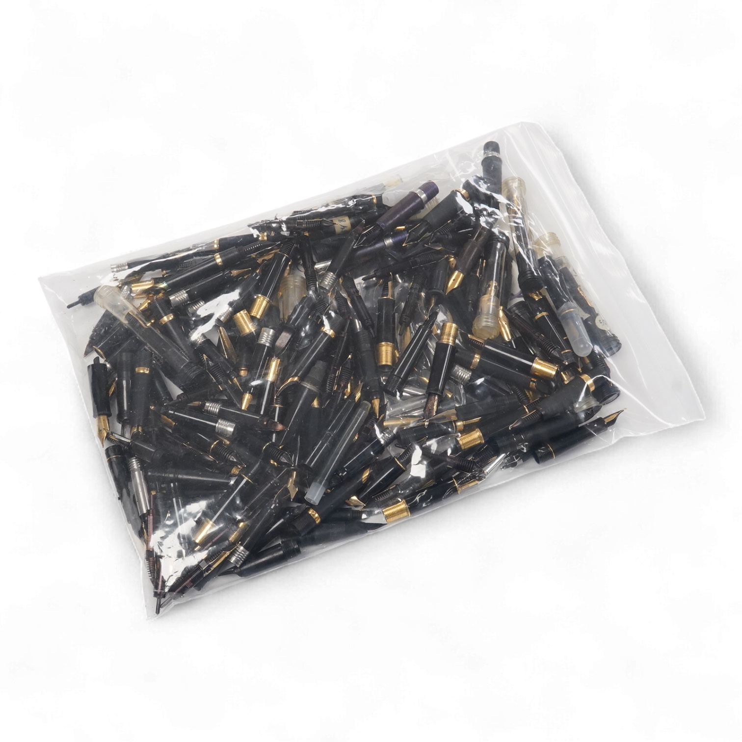 A large quantity of sections and nibs mainly for Parker although a few Waterman, plus various pens